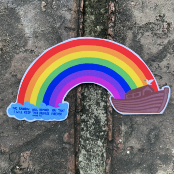 Rainbow - Noah's Ark - Flood - God's Promise Sticker